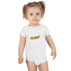 Baby Short Sleeve Onesie with 'KLOZÈT' Design - Perfect for Newborns, Baby Showers, Gifts, or Casual Wear